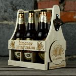 prepravka na pivo s poharikom drevoded