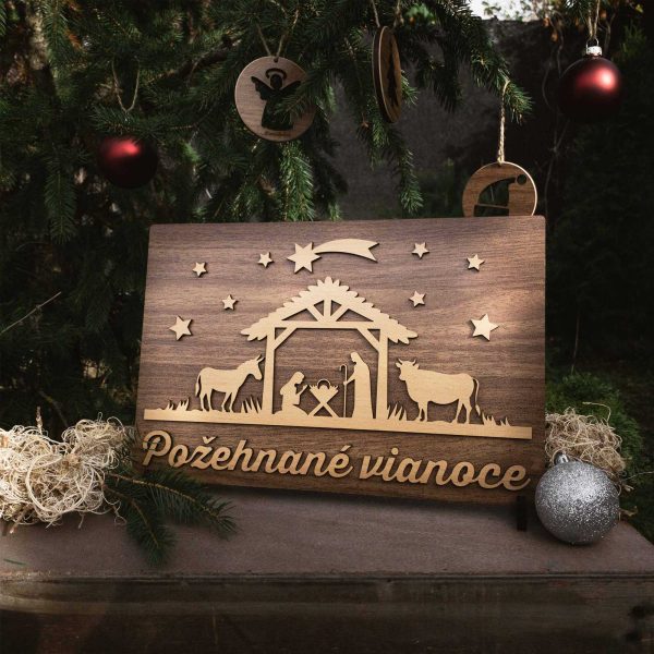 drevená-vianočná-tabuľka-betlehém-požehnané-vianoce-drevoded