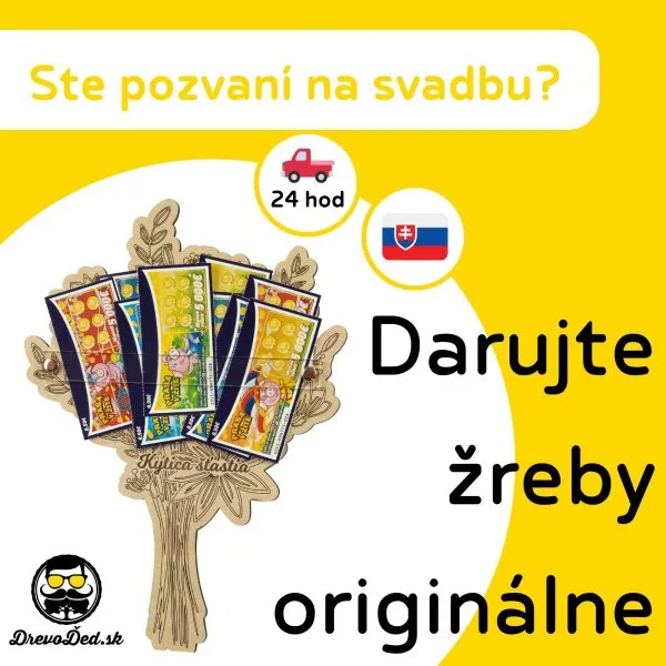 Drevená svadobná kytica na žreby - Adriana