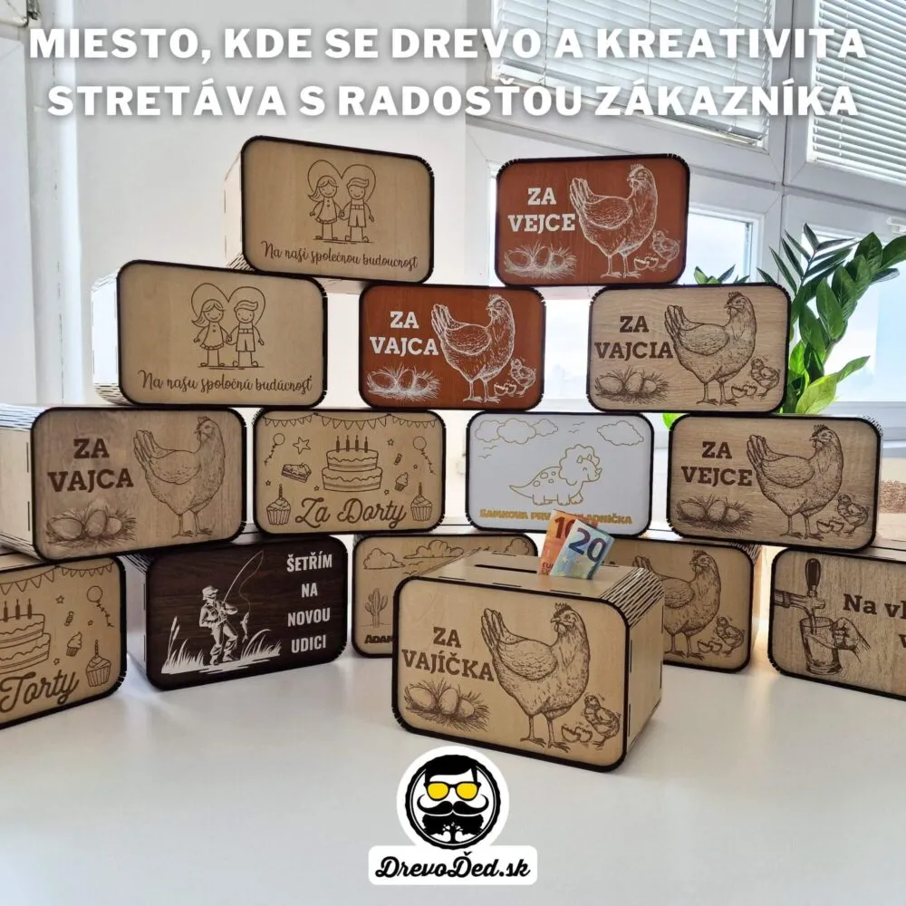 Pokladničky MIX DrevoĎed.sk