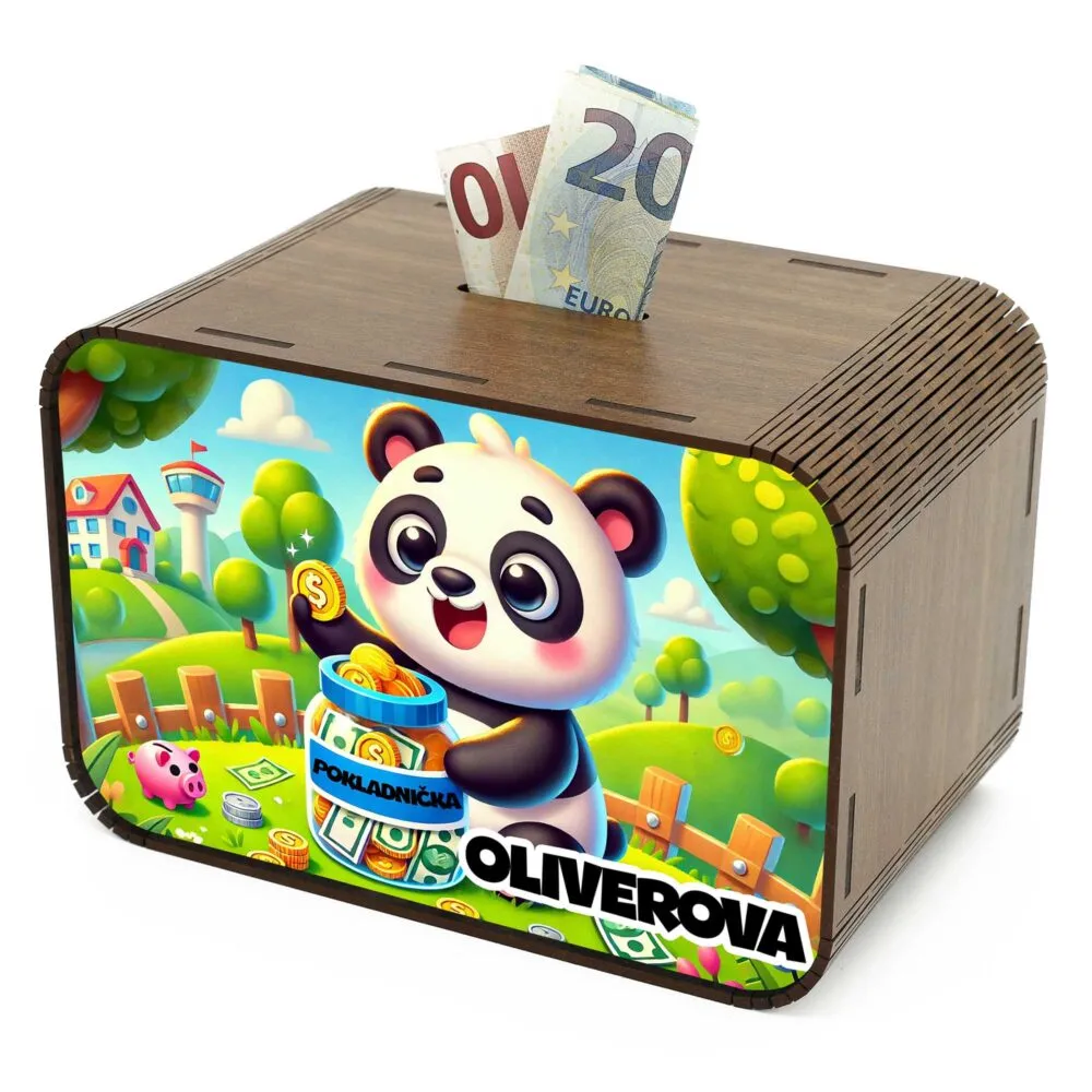 Detská pokladnička - Panda SK-02-067 DrevoDed.sk