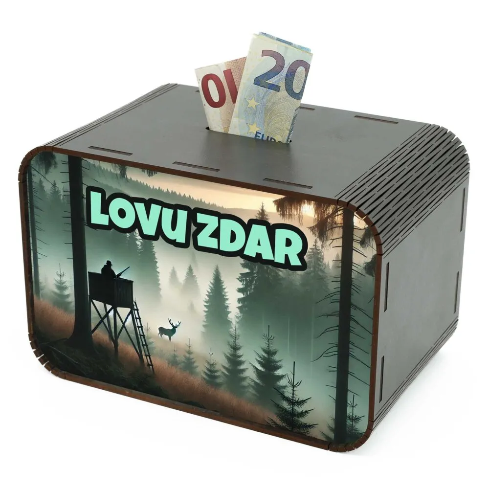 Pokladnička - Lovu zdar SK-02-037 DrevoDed.sk