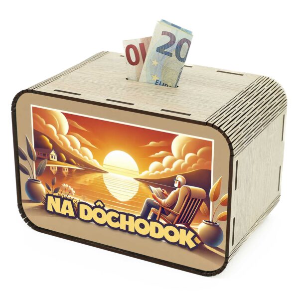 Pokladnička - Na dôchodok SK-02-088 DrevoDed.sk