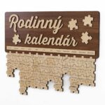 Rodinný kalendár - Puzzle - Orech